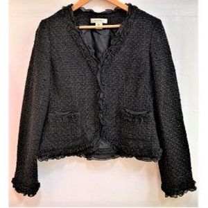 Nine West Black Tweed Jacket